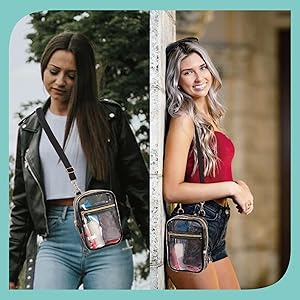 Bunnychill Stadium Approved Crossbody Purse for Women